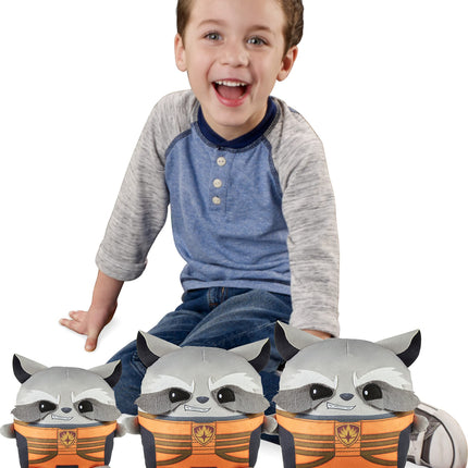 Mattel Marvel Cuutopia 10-inch Rocket Raccoon Plush Character, Super Hero Soft Rounded Pillow Doll, Collectible Toy for Kids & Fans Ages 3 Years Old & Up