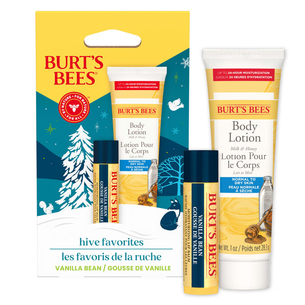 Burt's Bees Gift Set for Lip & Body, Vanilla Bean 