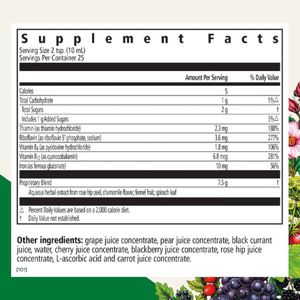 FLORADIX Yeast-Free Iron & Herbs, 8.5 FZ