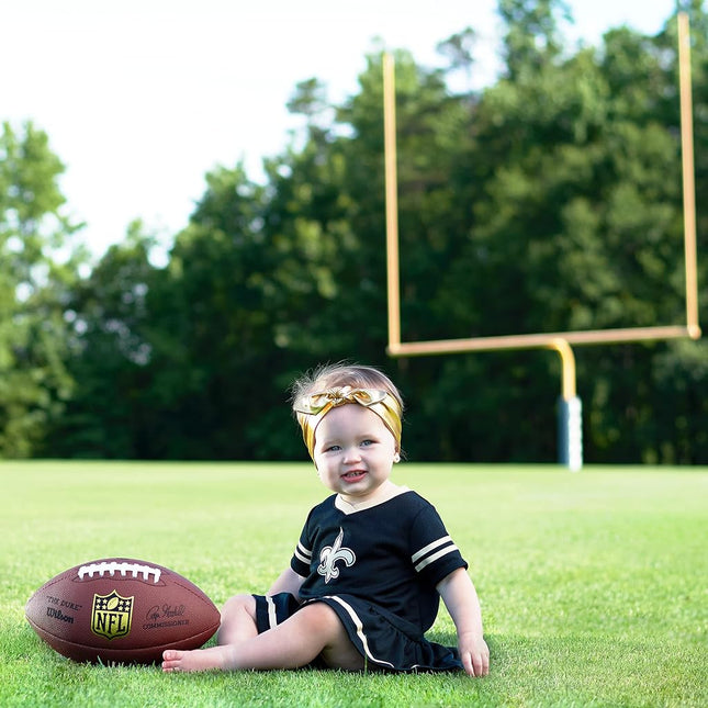 NFL Gerber Girls' Baby Jersey Dress and Diaper Cover, Team Color, 0-3 Months