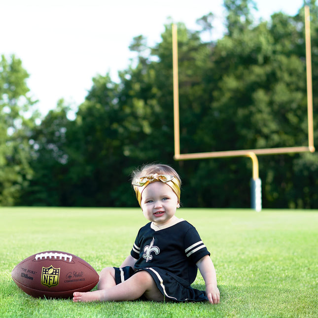 Vestido y cubrepañal de bebé de Gerber NFL para niñas, color del equipo, 0-3 meses