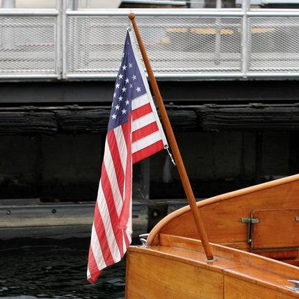 Taylor Made Sturdy Wooden Teak Flag Pole - 1-1/4" x 36" — Grade A Kiln-Dried Teakwood - Weather and Warp Resistant - Rot-Resistant - Made in the USA - Hardware Not Included – 2020109108