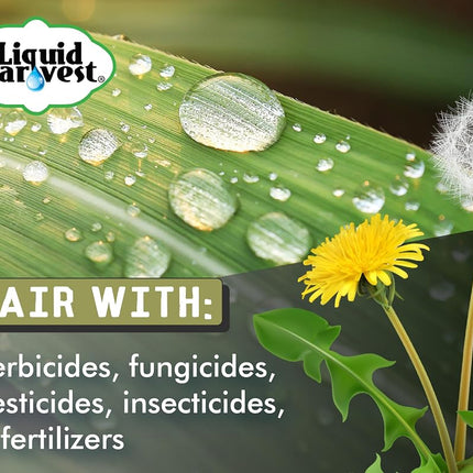 Liquid Harvest Concentrated Surfactant for Herbicides Non-Ionic 16oz, Increase Product Coverage, Increase Product Penetration, Increase Product Effectiveness