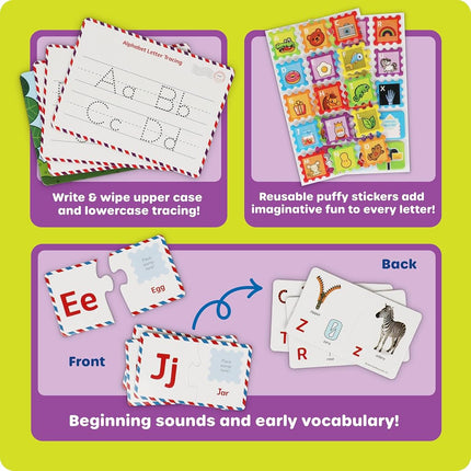Learning Resources Alphabet Learning Mailbox, Alphabet Toys, Puzzle Game, Postbox Game, Educational Toys for 4+ Year Olds