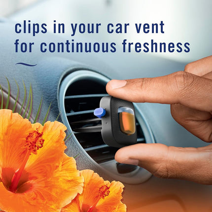 Febreze 94725 Désodorisant de Voiture à Clipser pour Grille d'Aération, Parfum Aloha Hawaïen, 0,06 oz