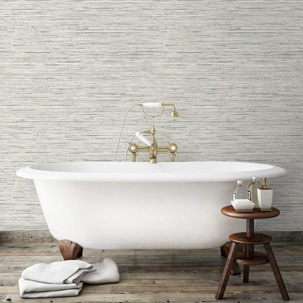 RoomMates Grasscloth Peel and Stick Wallpaper, Grey, 20.5" x 16.5 Feet - RMK11078WP