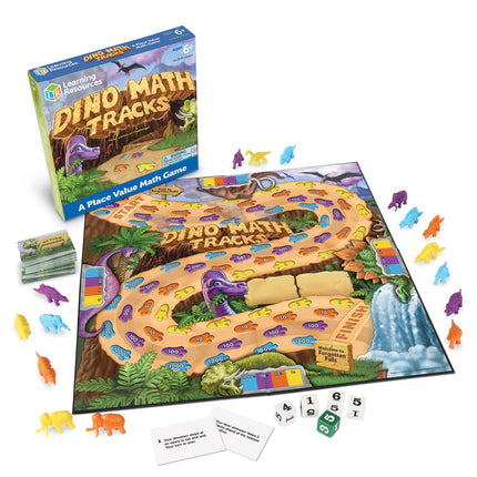 Learning Resources Dino Math Tracks Place Value Ga