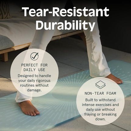 Retrospec Solana Yoga Mat 1" Thick w/Nylon Strap for Men & Women - Non Slip Exercise Mat for Home Yoga, Pilates, Stretching, Floor & Fitness Workouts - Black
