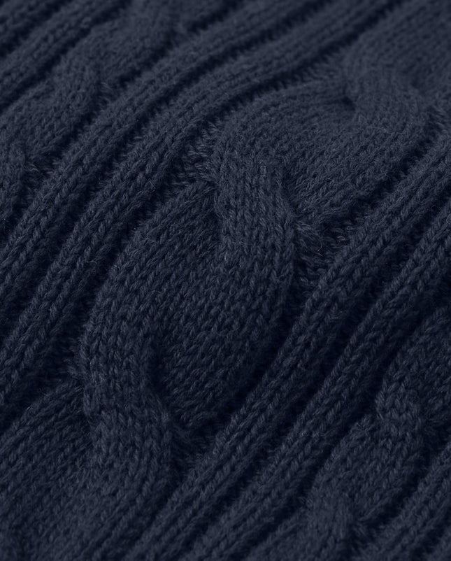 Gymboree Boys and Toddler Long Sleeve Cable Knit Shawl Sweater, Blue, 5T