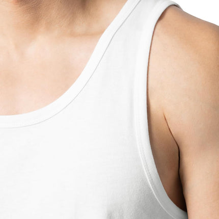 Fruit of the Loom Camisetas sin mangas de algodón EverSoft para hombre, con absorción de humedad y control de olores, estilo camiseta sin mangas, paquete de 2, blanco hielo, grande