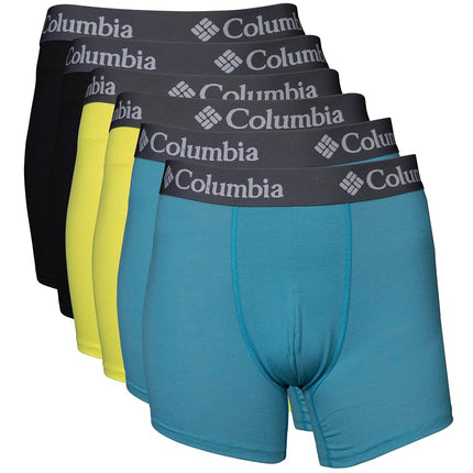 Columbia Men's 6 Pack Performance Boxer Brief, Tea