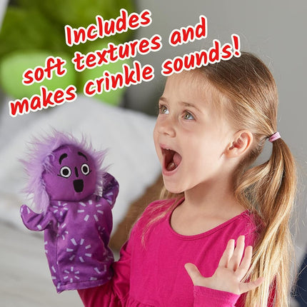 Learning Resources Feelings Family Hand Puppets Set, Hand Puppets for Kids, Learn About Feelings, 5 Emotions Hand Puppets Happy, Sad, Surprised, Angry and Scared