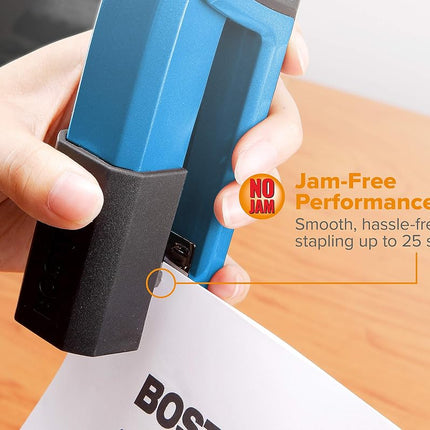 Bostitch Office Epic Metal 3 in 1 Stapler, 25 Sheet Capacity, Includes 210 Staples in Staple Storage Compartment & Integrated Remover,
