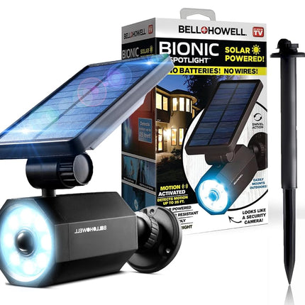 Bell+Howell Bionic Spotlight ASON TV LED Solar Motion Sensor Super Bright Waterproof Landscape Lights for Yard, Garden As Seen On TV