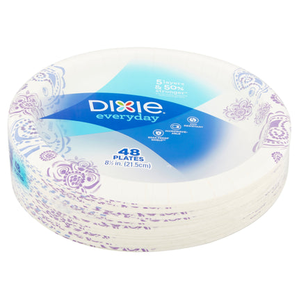 Dixie Everyday Paper Plates, 8.5 Inches, 48 Count 