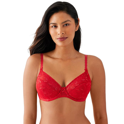 Wacoal Women's Lifted in Luxury Full Figure Underwire Bra, Equestrian Red, 40DD