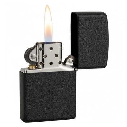 Zippo Adult-Unisex 236 Classic Black Crackle Light