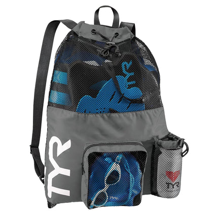 TYR Big Mesh Mummy Backpack, Grey, one size