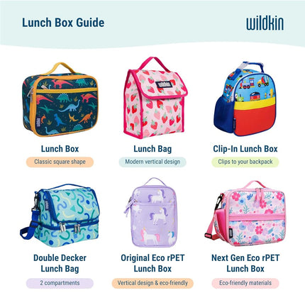 Sac à déjeuner isotherme Wildkin pour garçons et filles, 23 x 18 cm, idéal pour les collations chaudes ou froides à l'école et en voyage (Sirènes)