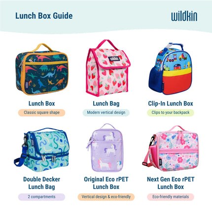 Wildkin Insulated Clip-in Lunch Box Bag for Boys & Girls, Measures 9 x 7 Inches Lunch Box for Kids, Ideal for Packing Hot or Cold Snacks for School & Travel Kids Lunch Box (Mermaids)