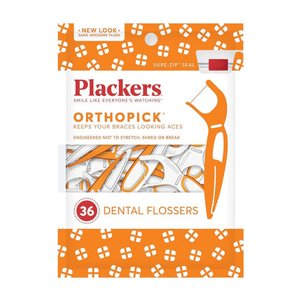 Plackers Orthopick Flosser for Braces, Pack of 2 (