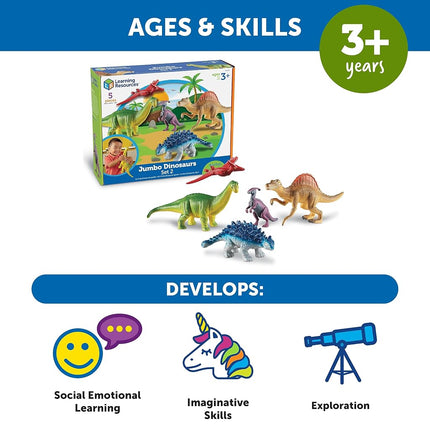 Learning Resources Jumbo Dinosaurs Set 2 Multicoloured LER0837