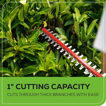 Greenworks 22-Inch 40V Cordless Pole Hedge Trimmer, 2.0 AH Battery Included PH40B210