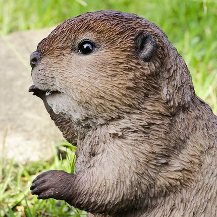 American Beaver CUB Standing Statue