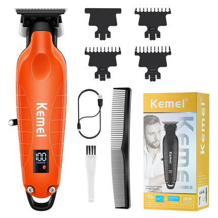 KEMEI 2293 Cordless Zero-Gap T-Blade Hair Trimmer 