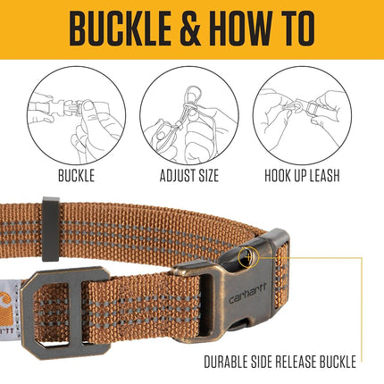 Carhartt Unisex's Dog Collar, Hunter Orange, Medium