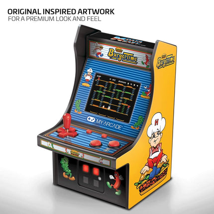 My Arcade DGUNL-3203 Burger Time Micro Player Retro Arcade Machine - 6 Inch