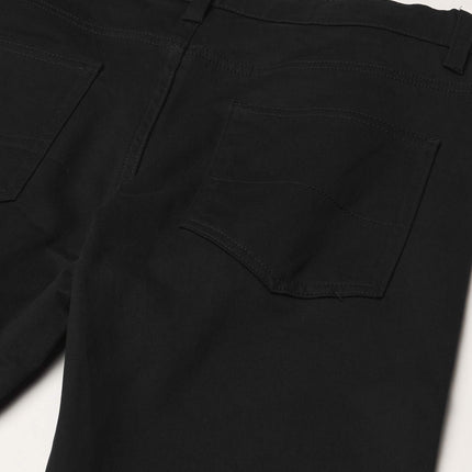 Nautica Boys' Flat Front Stretch Twill Chino Khaki Pant, Black 5-Pocket, 5