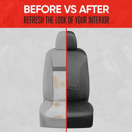 Motor Trend BDK Fundas Impermeables para Asientos Delanteros Solamente – Protección Cómoda de Neopreno con Costuras Bicolores, Fáciles de Instalar, Ajuste Universal para la Mayoría de Coches, Camionetas y SUVs