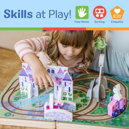 Melissa & Doug Wooden Take-Along Tabletop Kingdom