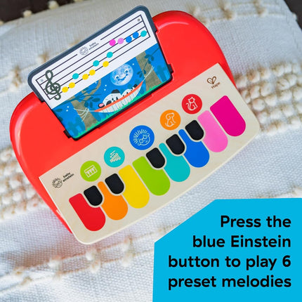 Baby Einstein Cal’s First Melodies Magic Touch Wooden Piano Musical Baby Toy, Ages 6-36 Months