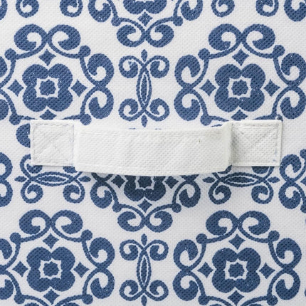 DII Non Woven Polyester, Scroll Storage Bin, Small, Nautical Blue