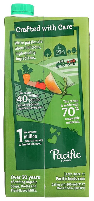 Pacific Natural Foods 32183 Pacific Natural Chicken Low Sodium Broth - 12x32 Oz