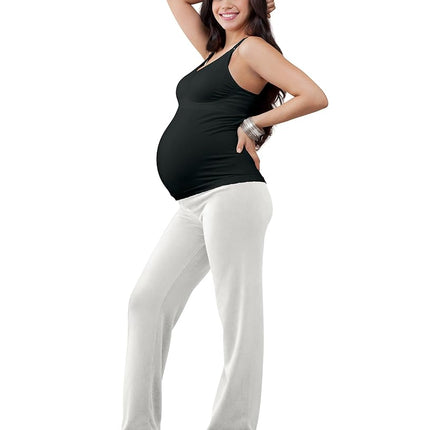 Medela Maternity Nursing Bra Tank Tops, 3 Pack of Wireless Breastfeeding Shirts, Black, Medium