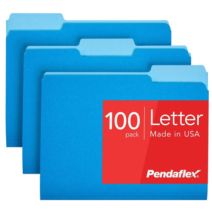 Tops Products Top Tab Colored Folders (ESS15213BLU)