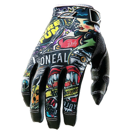 O'Neal 0385-128 Jump Gloves with Crank Graphic (Bl