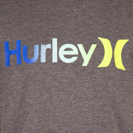 Camiseta gráfica One and Only para niño de Hurley, carbón jaspeado/multicolor, grande