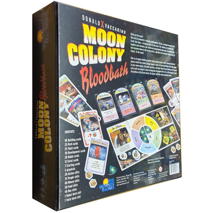Rio Grande Games: Moon Colony Bloodbath - Strategy Card Game, Space Survival, Engine Building-Engine Losing Tableau Game, Ages 14+, 1-5 Players