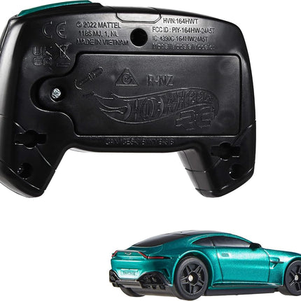 Hot Wheels RC Aston Martin Vantage in 1:64 Scale, Remote-Control Car