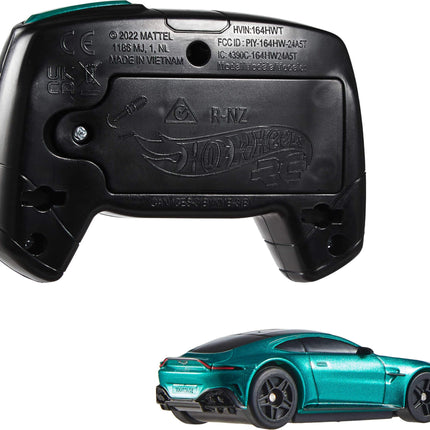 Hot Wheels RC Aston Martin Vantage in 1:64 Scale, Remote-Control Car