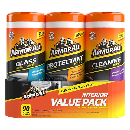 Armor All Protectant, Glass and Cleaning Wipes, Wi