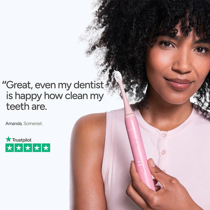 Ordo Sonic Lite | Sonic Toothbrush with 35,000 Pulses/Min | Electric Toothbrush for Adults | Dual Modes | 5+ Weeks Battery | Smart Timer | Waterproof | USB-C Petal