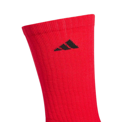 adidas Men's Select Basketball Socks, Pure Ruby Red/Black/Team Royal Blue, L