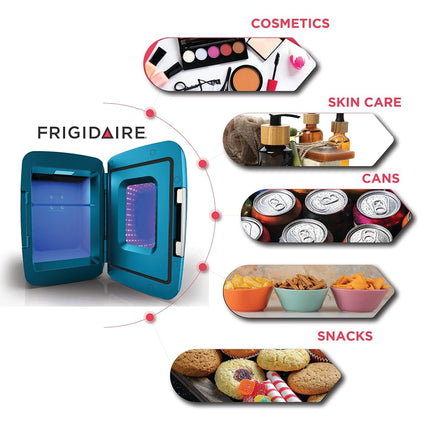 Frigidaire EFMIS179 Gaming Light Up Mini Beverage Refrigerator, Blue
