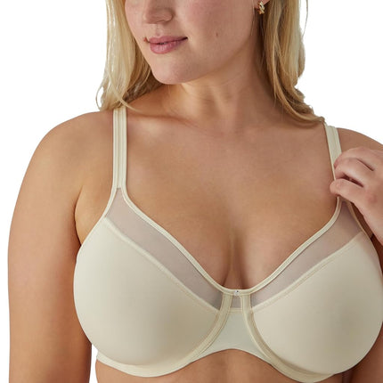 Bali Women's One Smooth U Ultra Illusion Neckline Underwire Bra, Light Beige, 38B