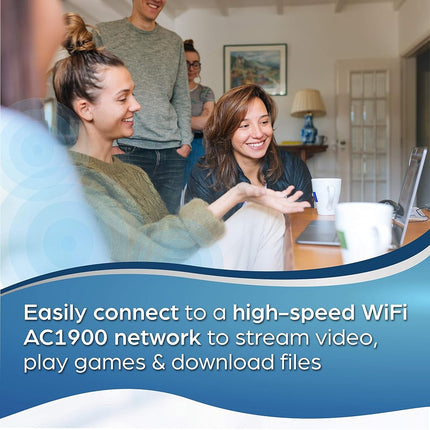 TRENDnet AC1900 High Power Dual Band Wireless USB Adapter, Extend Wi-Fi Coverage, High Gain Antennas, Stream 4K HD Video, USB 3.0 Type A, Windows/Mac OS Compatible, TEW-809UB